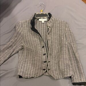 St. John Women's Black and White Blazer